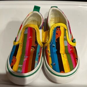 Toddler Sesame Street slip on vans special edition